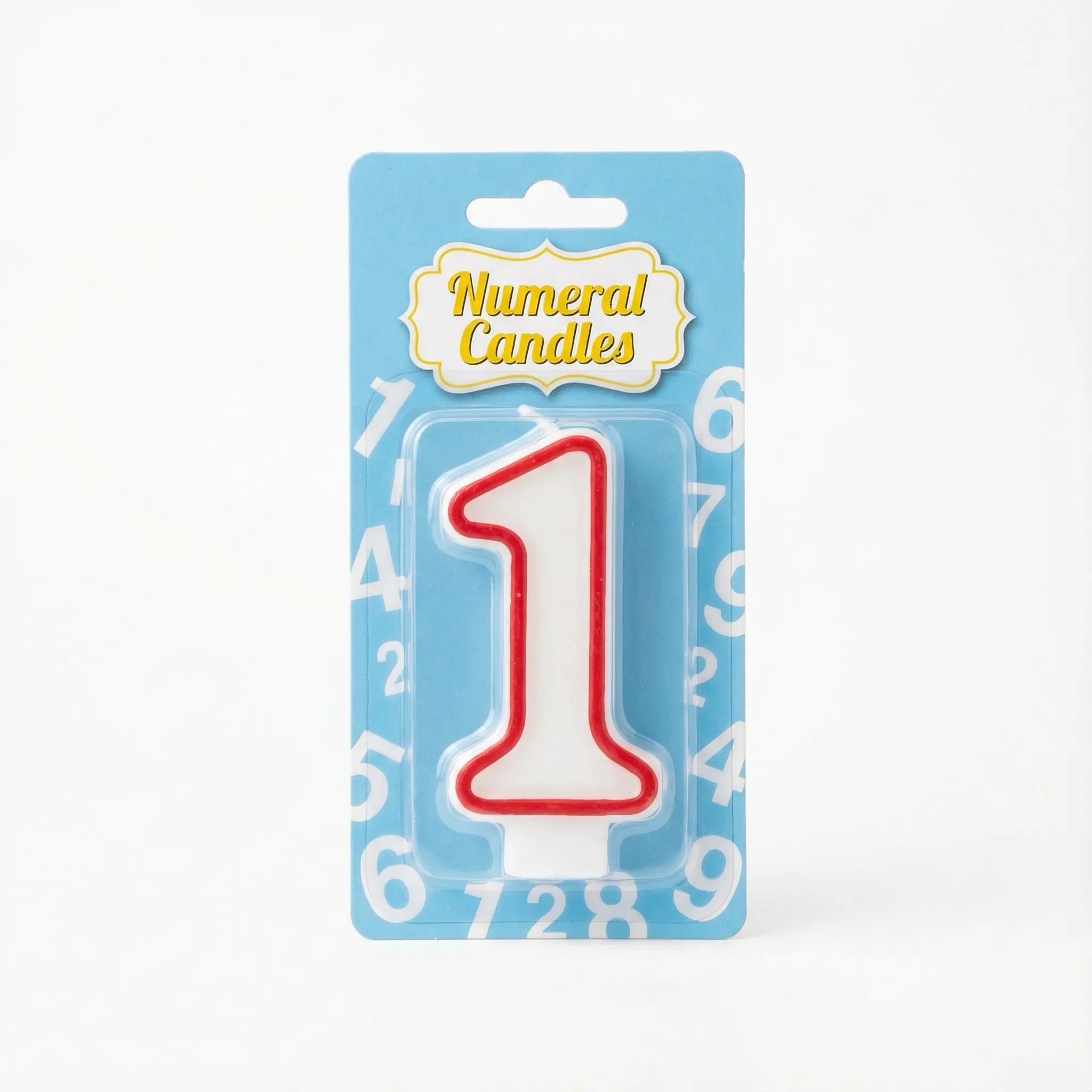 bougie anniversaire Cameroun chiffre 1 multicolore pour gateau